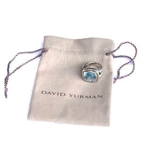 David Yurman Blue Topaz ring